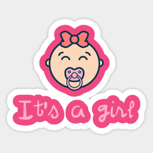 It's a baby girl! Sticker